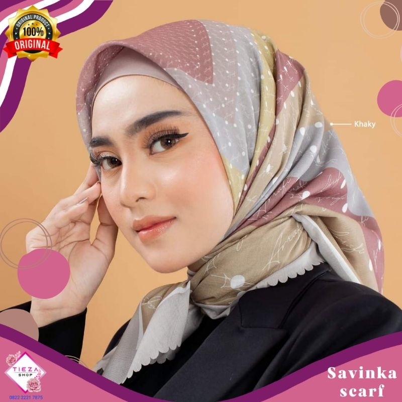 Hijab segi empat best seller Savinka scarf Arrafi