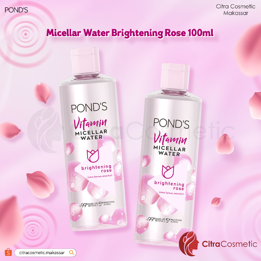 Ponds Micellar Water Brightening Rose 100 Ml