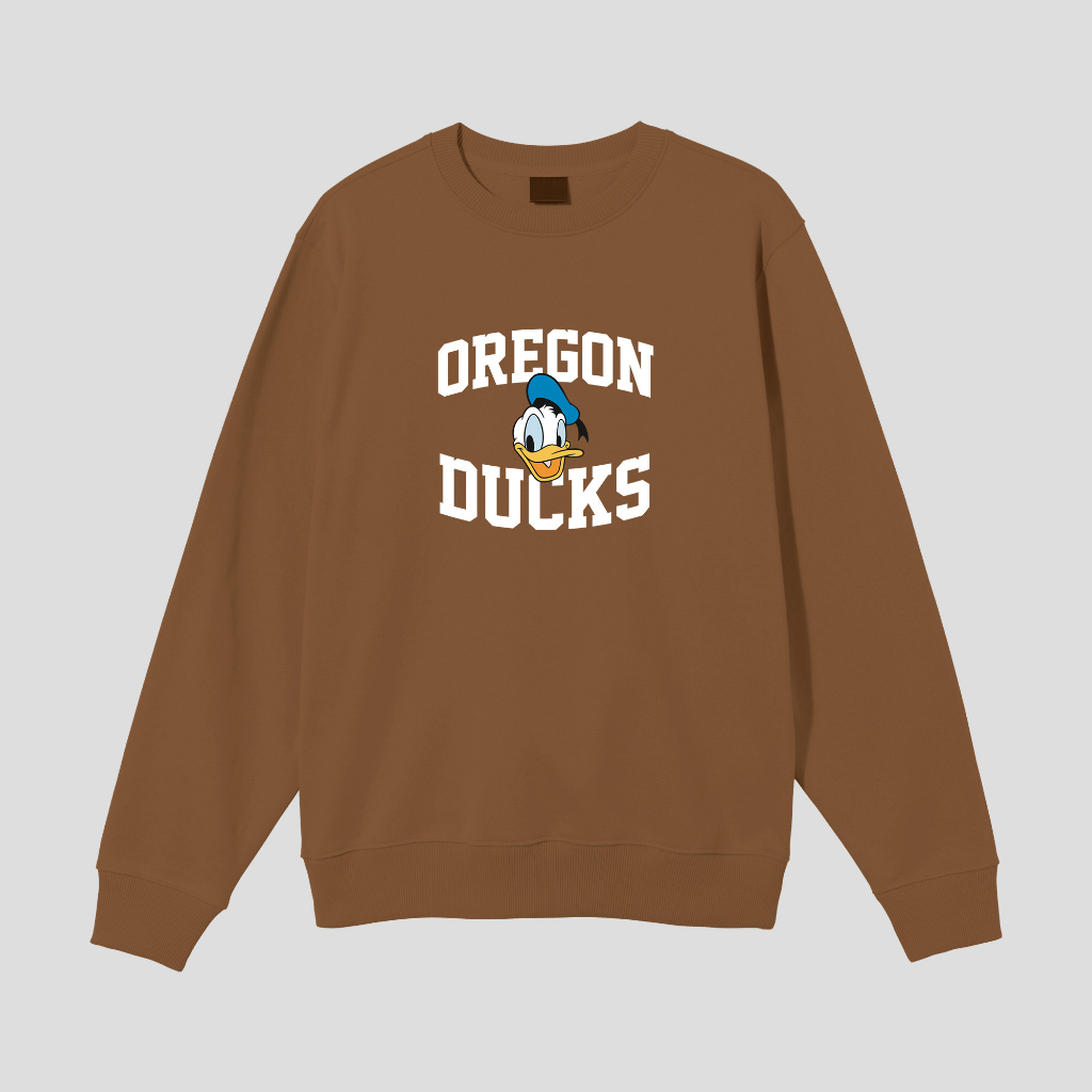 OREGON DUCK SWEATER CREWNECK PRIA WANITA Size M-XXL