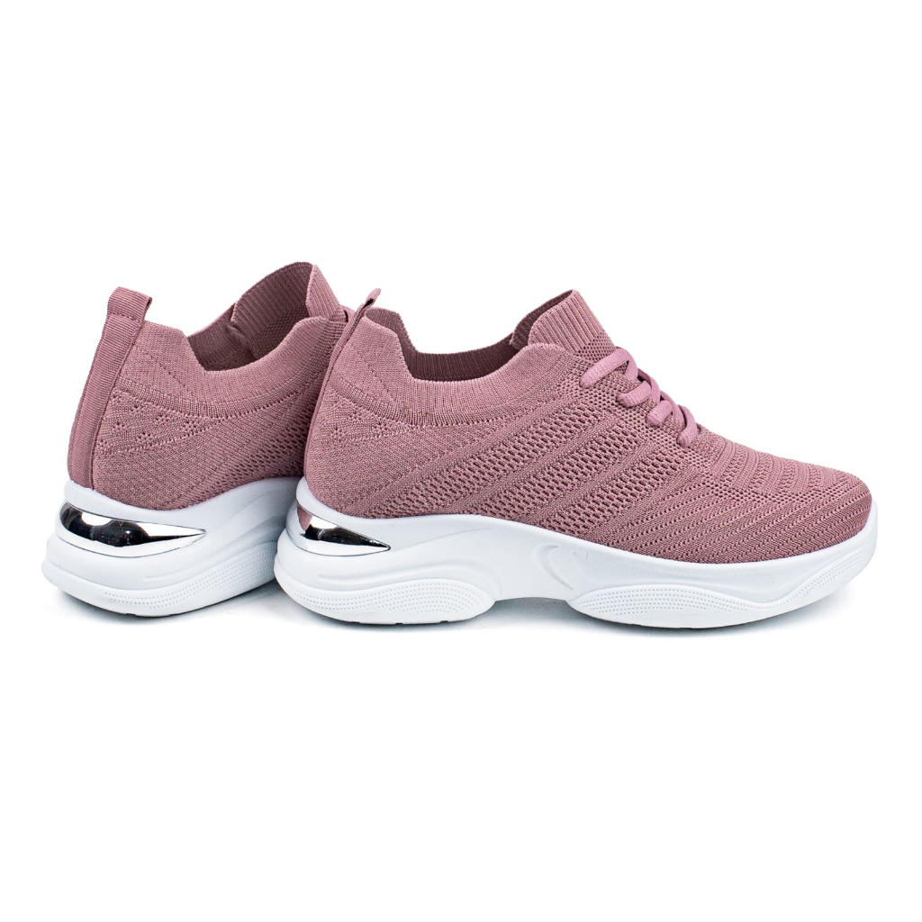 Sepatu Sneakers Wanita Model Tinggi Sport Casual Model Terbaru Pakai Tali TG9603