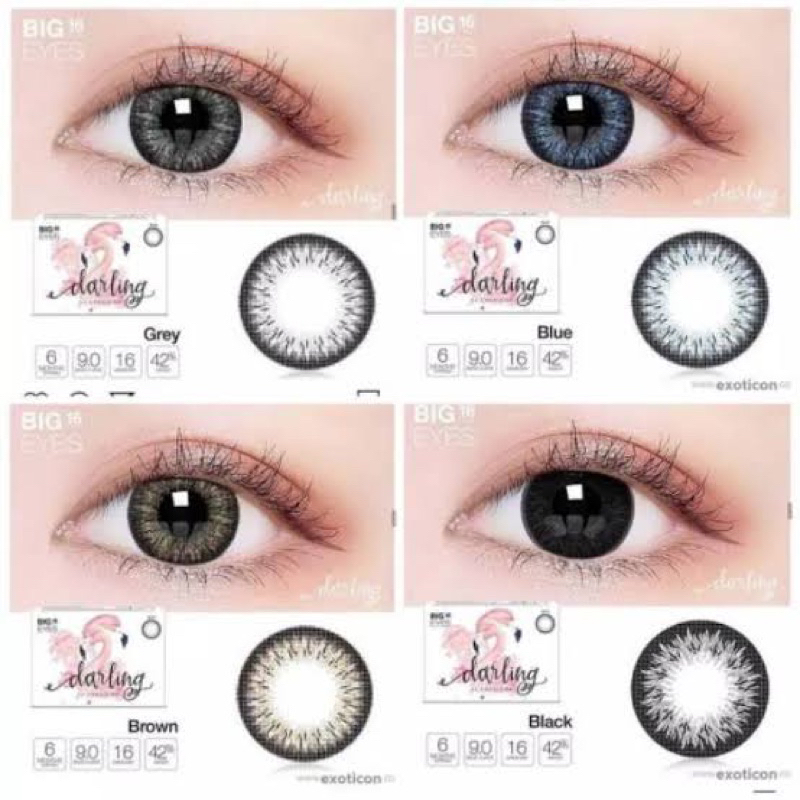 Paket Hemat Softlens Darling + Cairan 60ml + Jepit / Aplikator + Lenscase