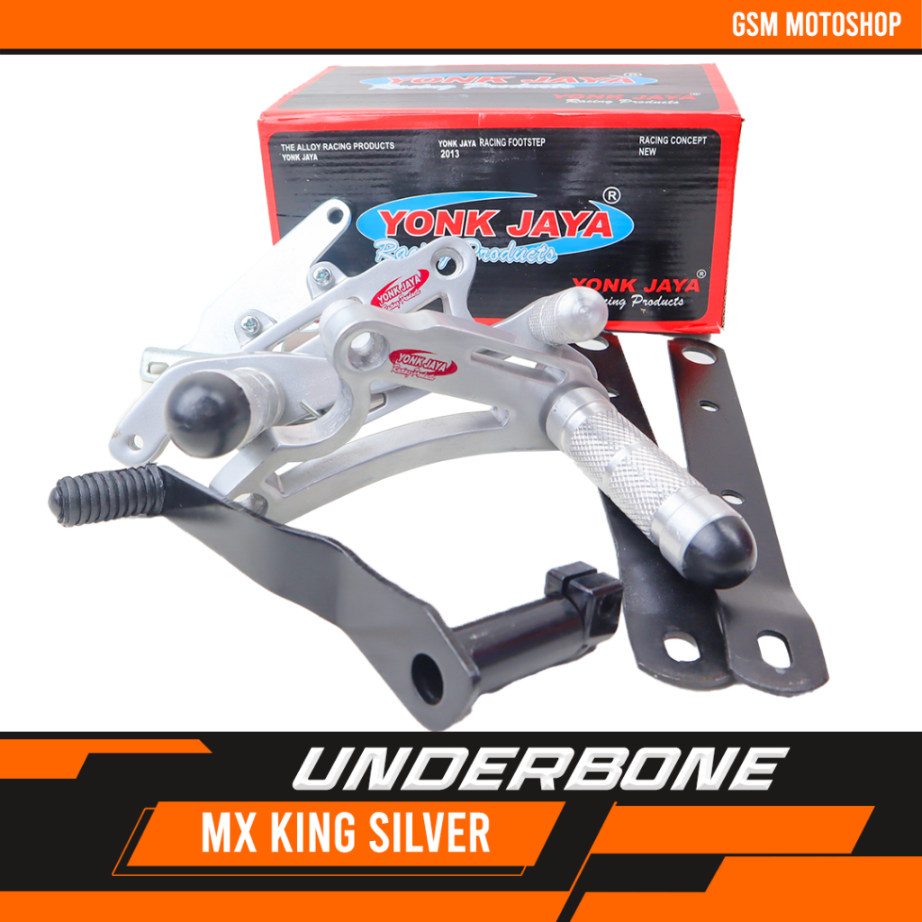Underbone Jupiter Mx King Silver Yonk Jaya / Footstep Underbone Mx King