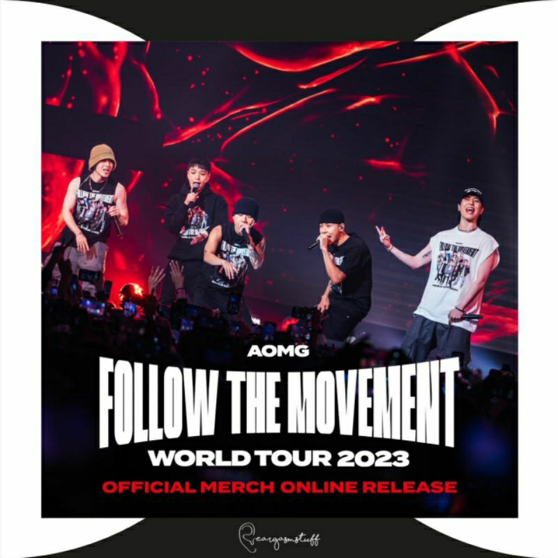 (PLSN) AOMG FOLLOW THE MOVEMENT WORLD TOUR 2023 OFFICIAL MERCH