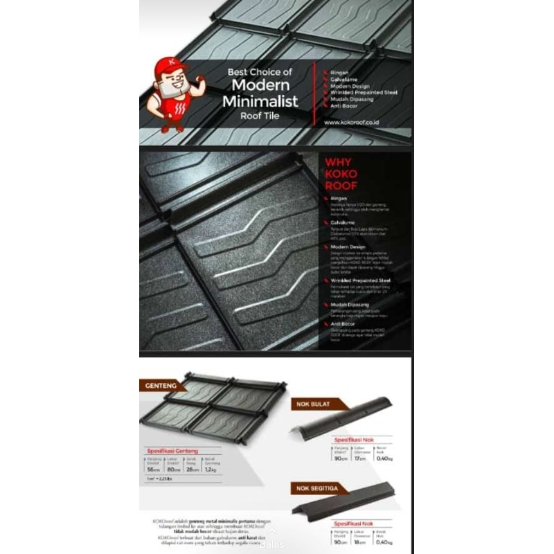 Genteng Metal Koko Roof