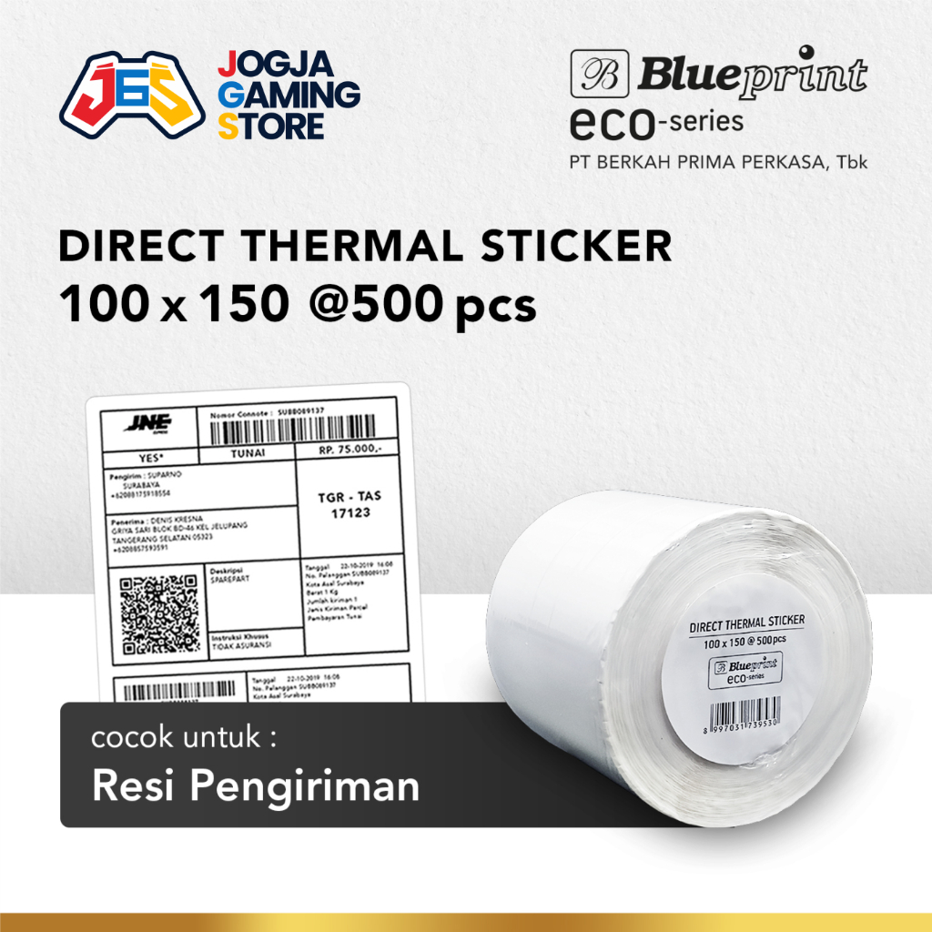 

Direct Thermal Sticker Resi Online Roll BLUEPRINT ECO A6 100x150 mm