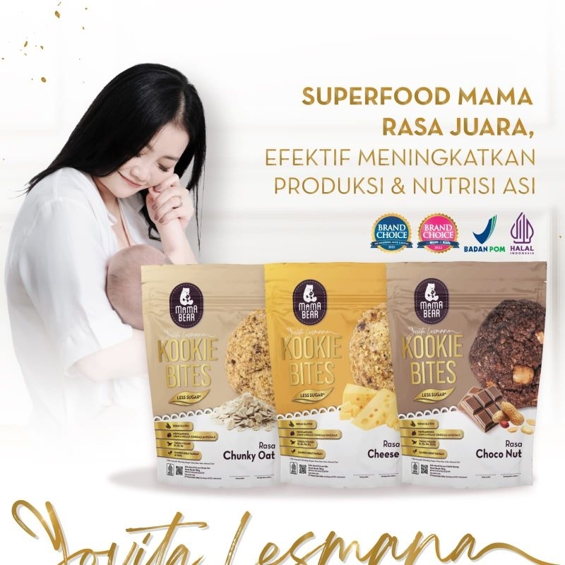 Mama Bear Kukis Almond Oat- Boster Asi