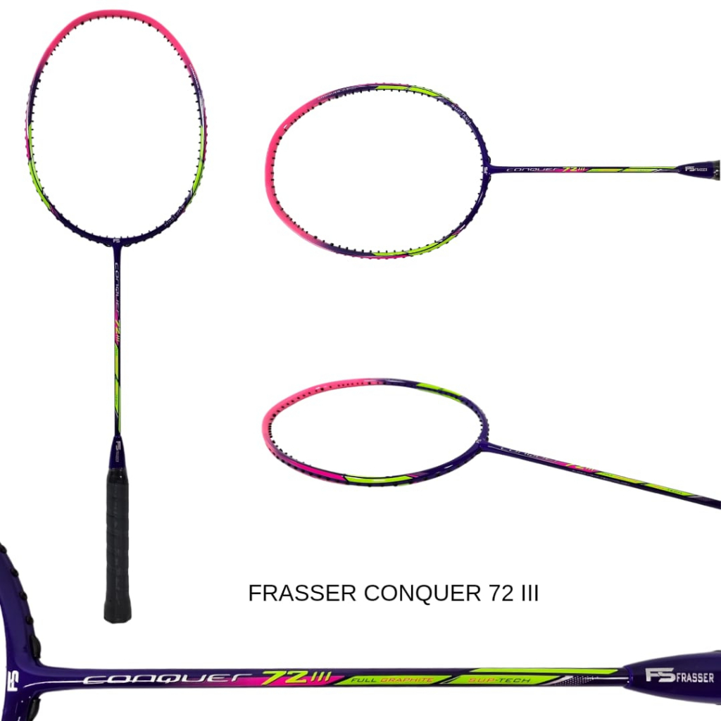 Frasser Raket Bulutangkis Raket Badminton Conquer 72 III  Zmg