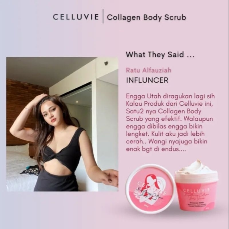 CELLUVIE BODY SCRUB PEMUTIH BADAN BRIGHTENING COLLAGEN