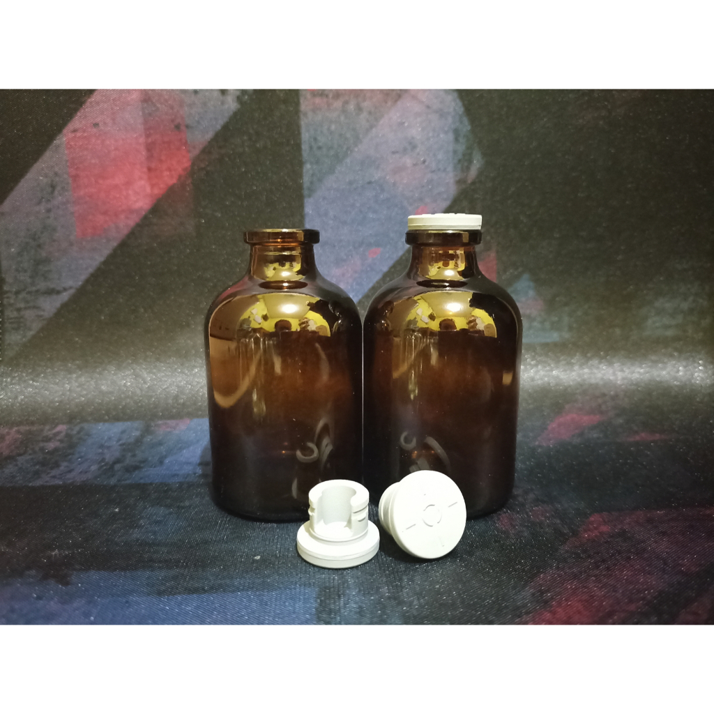 Botol Vial Coklat 50ML / Amber Vial 50 ML