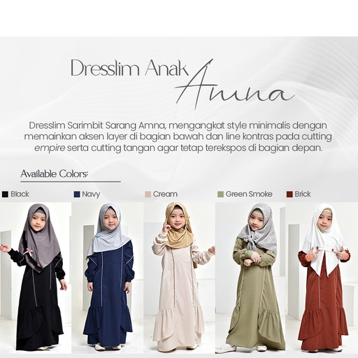 GAMIS ANAK COUPLE AMNA RABBANI ORI