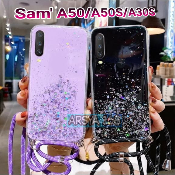 CASE GLITER +TALI  ( SAMSUNG A30S / A50S / A50 ) CASE TERBARU ,KEREN KECE 2023 - ARSYA 168