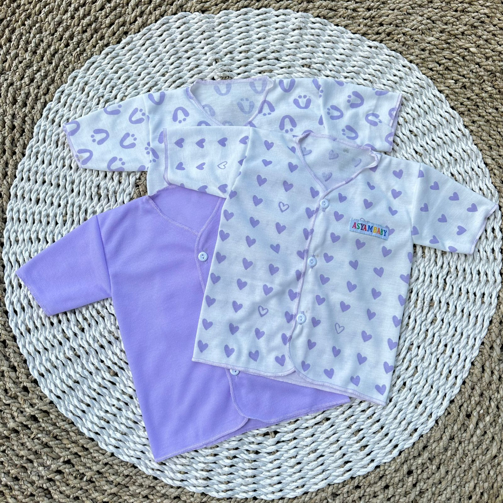 3 PCS Baju Lengan Pendek Bayi Bayi Atasan Bayi Baju Newborn Baju Bayi Baru Lahir Gift Bayi Hadiah Lahiran Bayi baju bayi lengan Pendek DNW BABY