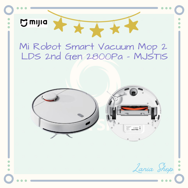 MIJIA Mi Robot Smart Vacuum Mop 2 LDS 2nd Gen 2800Pa - MJST1S