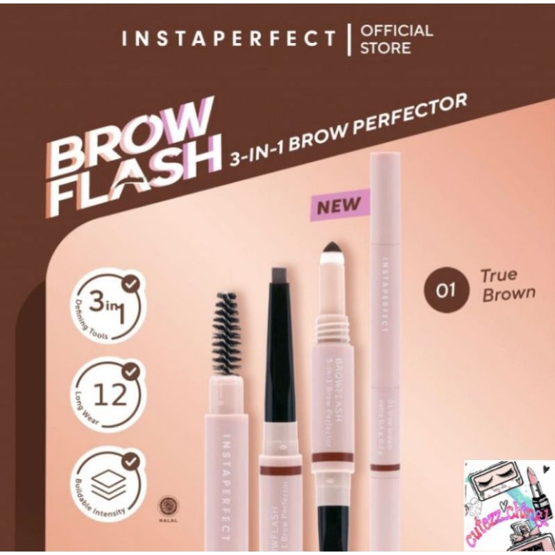 ☃️Cutezz_Ching1☃️Wardah Instaperfect Browflash 3 in 1 Brow Perfector