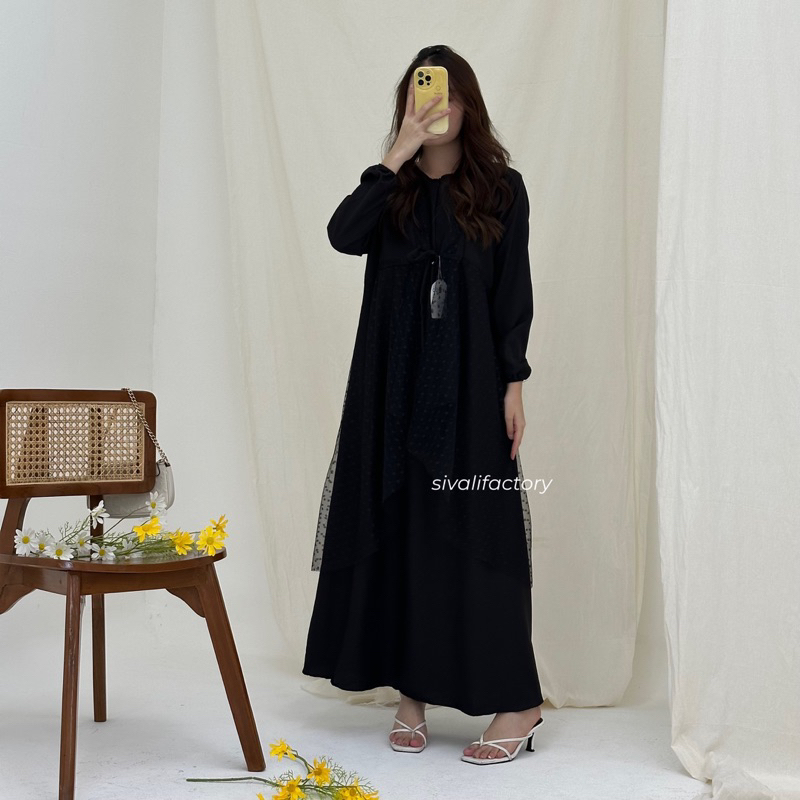 SIVALI Raelyn Dress | Dress Elegan Gamis Fashion Muslim Wanita Dress Acara