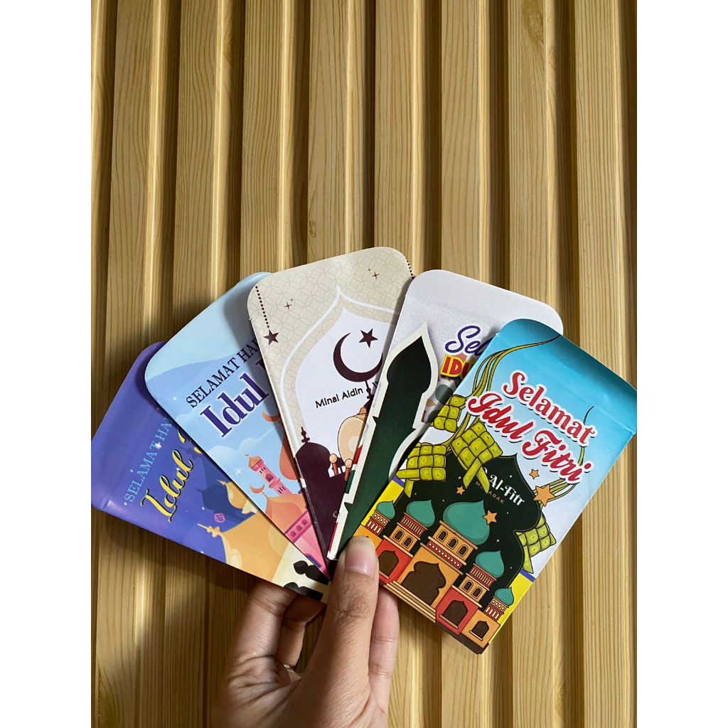 AMPLOP LEBARAN IMPORT MIX ISI 20LEMBAR /ANGPAO LEBARAN / MIX AMPLOP LEBARAN