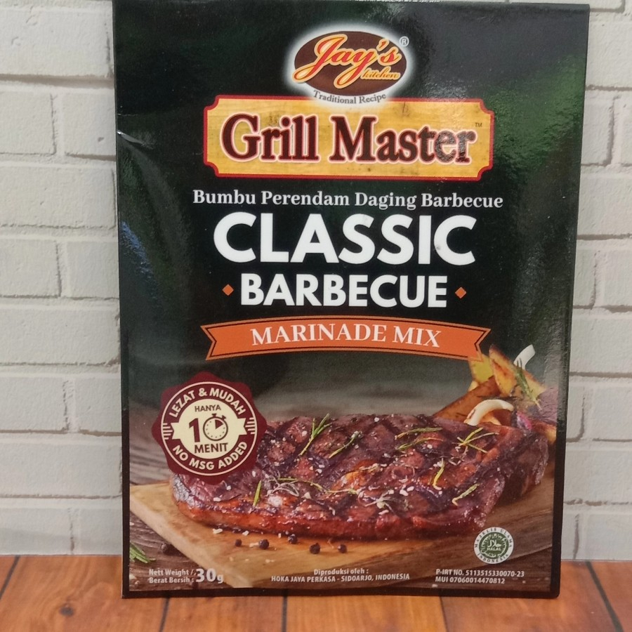 

Jay's Grill Master Classic BBQ Marinade Mix 30g