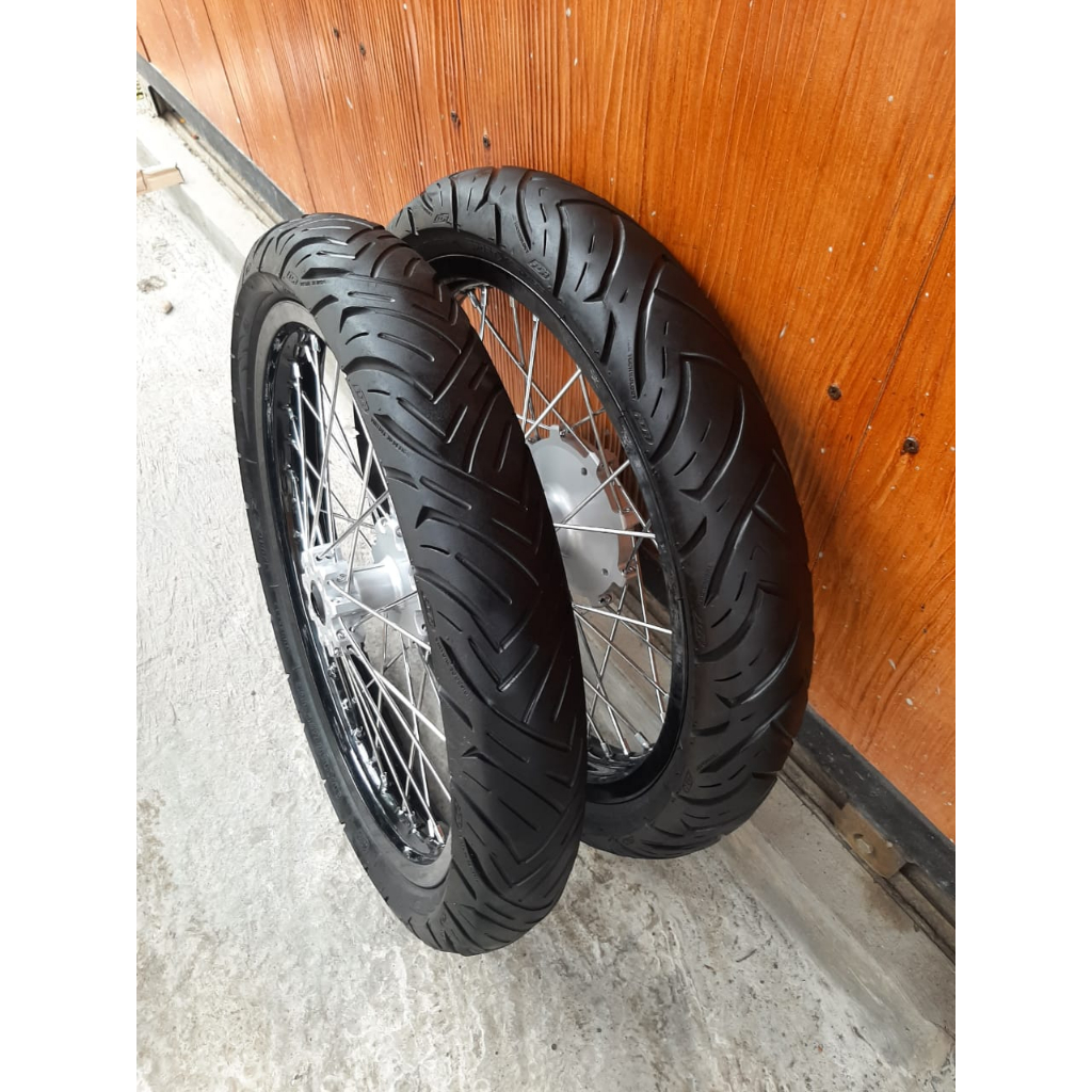 RODA SET SEMI CACING CRF 150 L WHEELSET SEMI CACING CRF RODA SET CRF SEMI CACING MURAH