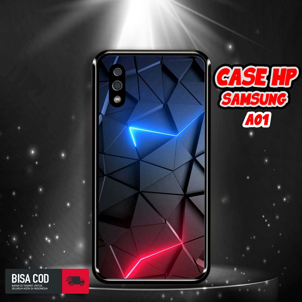Case Samsung A01 Motif [ABSTRAK] Casing Samsung A01 TERBARU Hardcase Glossy Kilau 2D Case Hp Samsung