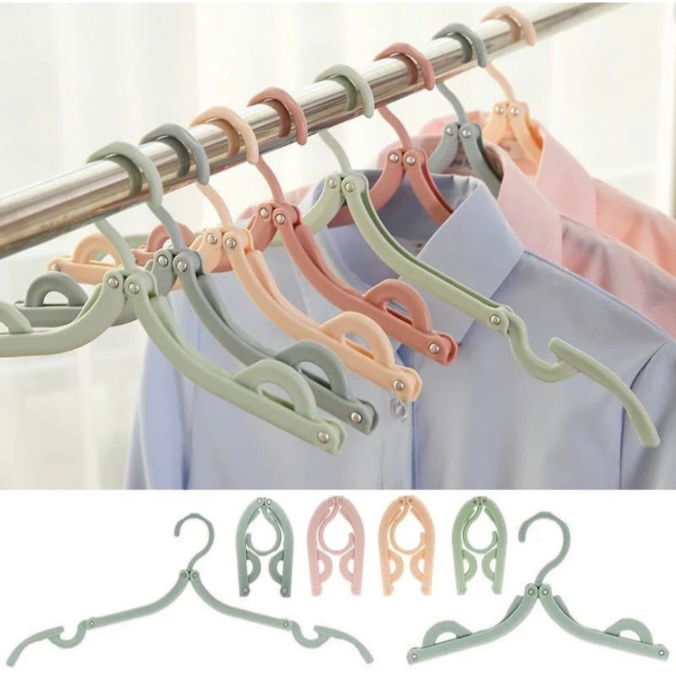 SG Hanger Lipat Portable Travel / Gantungan Baju Lipat FOLDING HANGER JEMURAN LIPAT SERBAGUNA BAJU