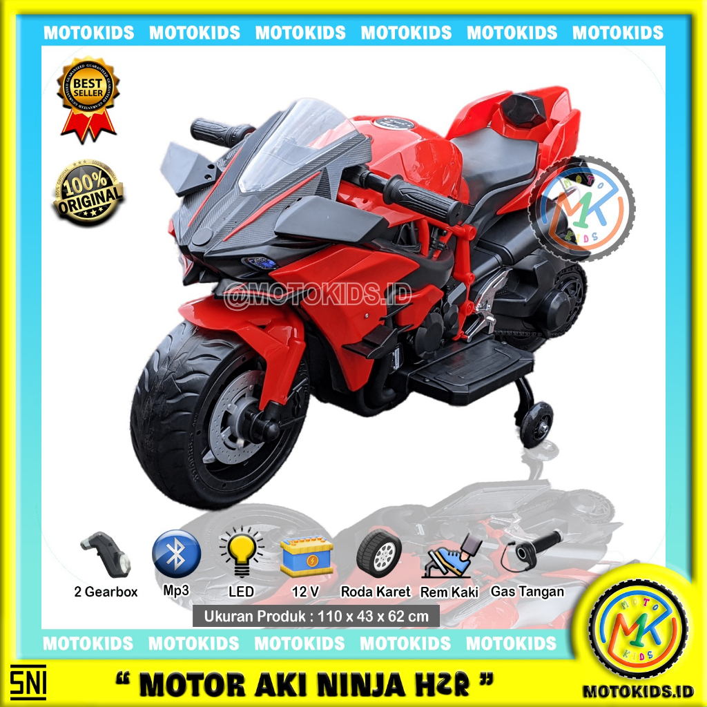 motor aki ninja ban karet COD GARANSI ORI MOTOKIDS ninja H2R GP H2R NINJA H2