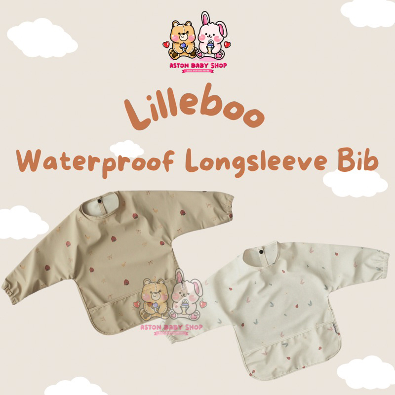 Lilleboo Waterproof Longsleeve Bib Lilleboo Smock Bib Celemek Bayi Lengan Panjang