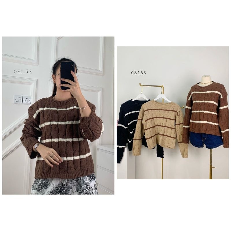 08153 Sweater Rajut Wool Premium / Sweater Wool Rajut Kekinian Premium