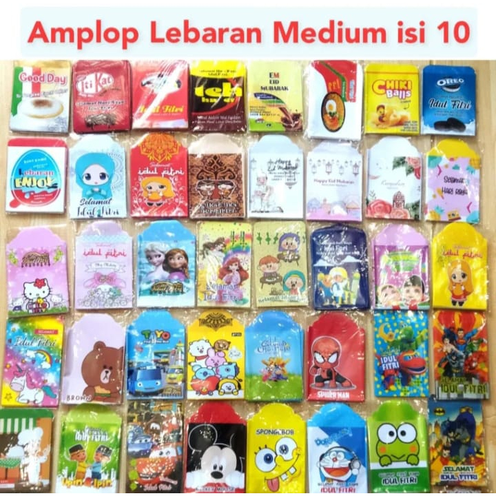 

Amplop Lebaran Idul Fitri Murah Amplop Karakter (isi 10 pcs) MODEL BAR