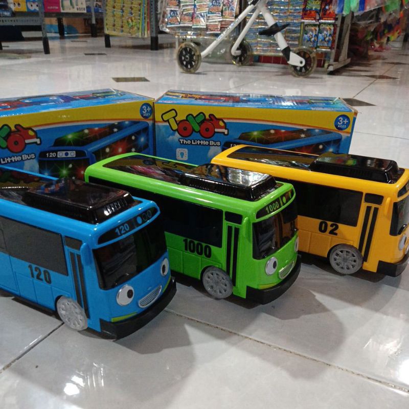 Mainan Bus Tayo Besar Bump And Go 333 210 /The Little Bus Tayo LED /Mainan Mobil Bus Tayo Jumbo