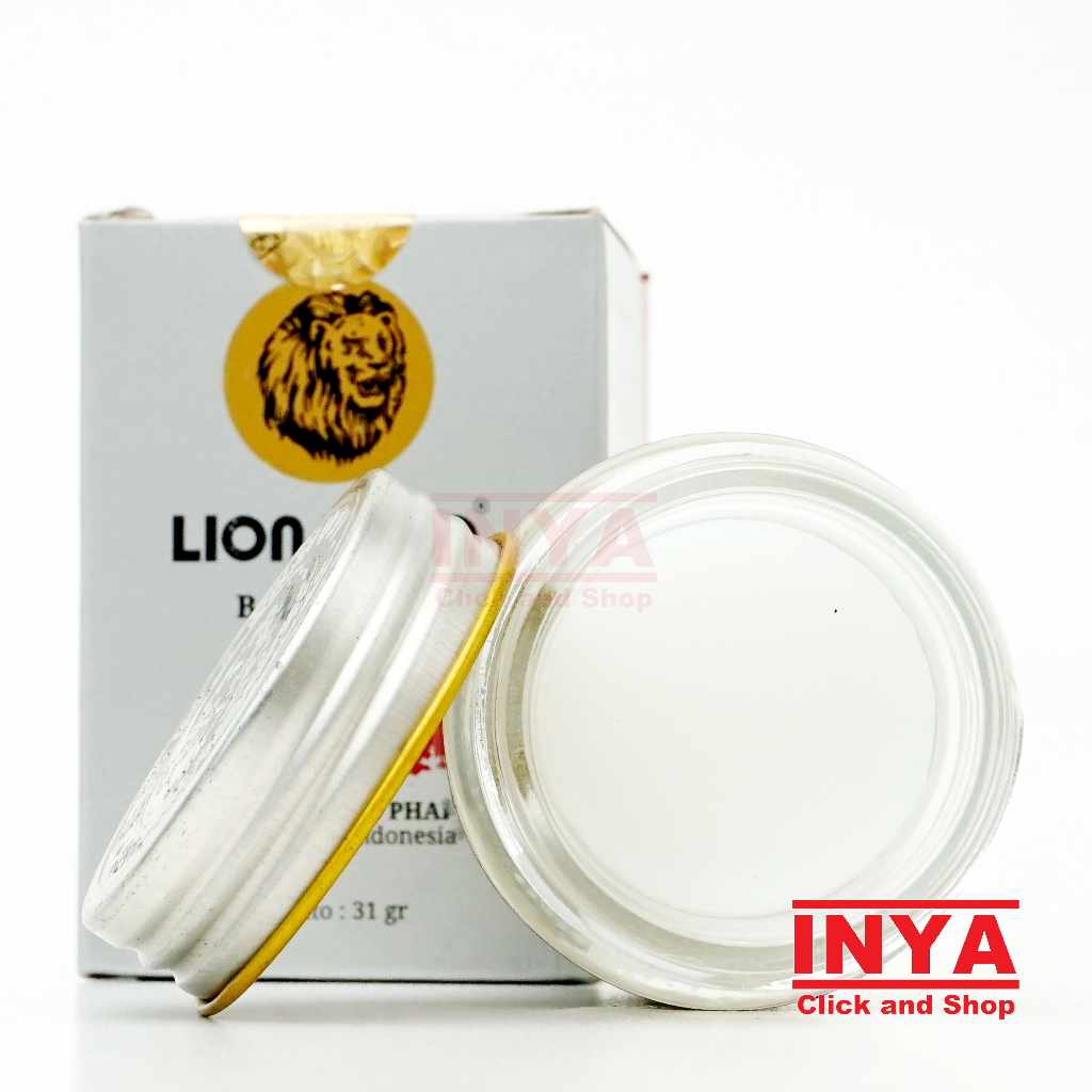 Lion Head Balsem Putih 31gr - Cap Singa - Obat Gosok - Balm - Ointment - Balsam