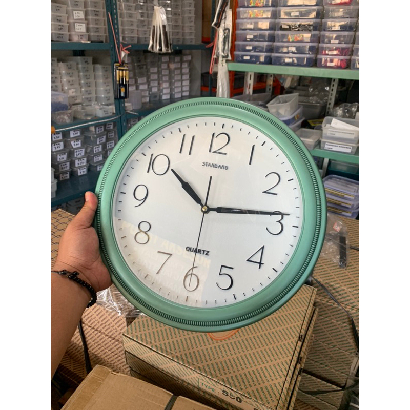 Jam dinding Original Standar besar 30CM sage gren