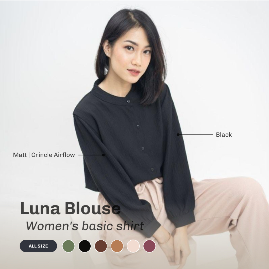 PROMO Luna Blouse | Crinckle Airflow