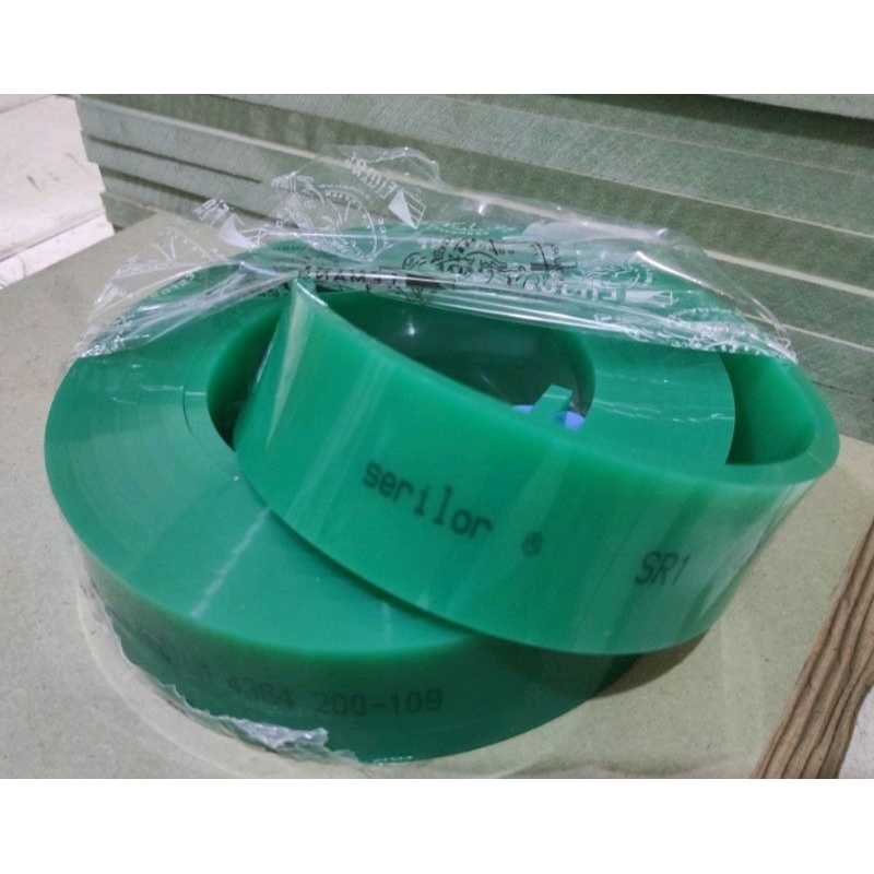karet Rakel Hijau papak 7mm 75a Harga per 1 senti
