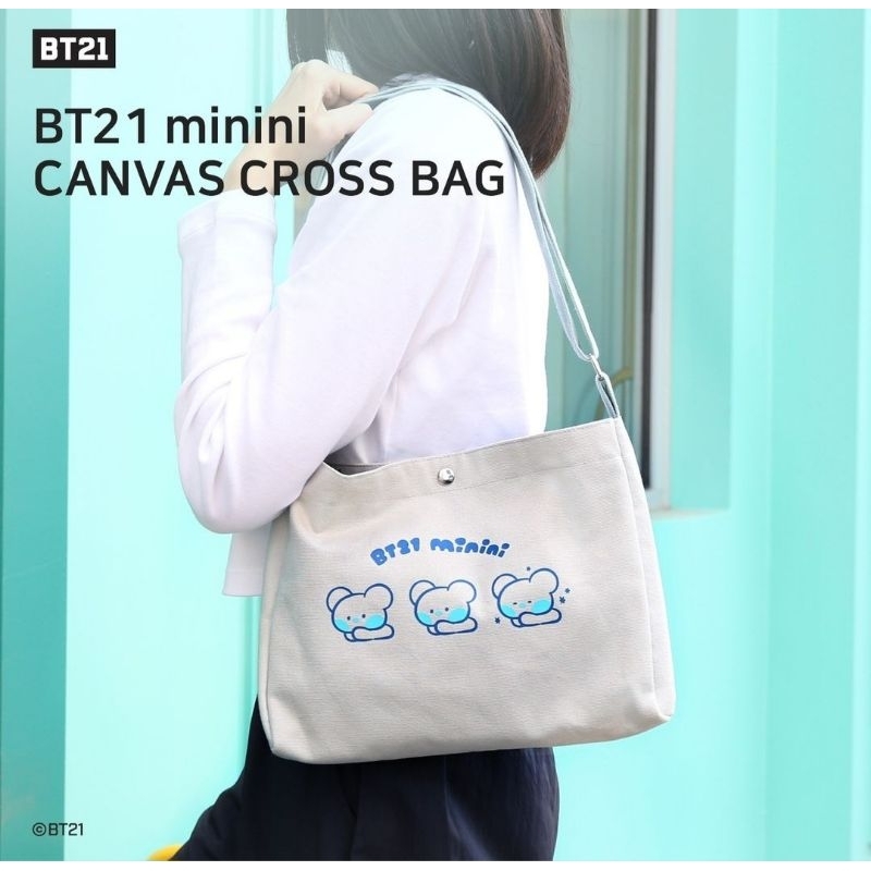 OFFICIAL BT21 MININI CANVAS CROSS BAG TAS