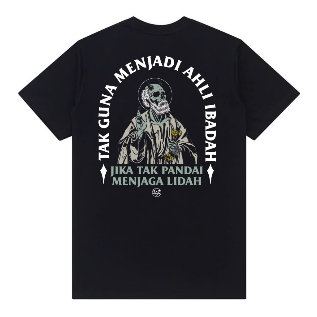Kaos Satanic Baju Pluralisme Kata kata Pakaian Pria