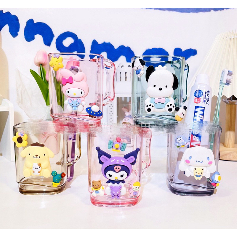 Gelas Sikat Gigi Anak Motif Lucu Melody Mickey Minnie Kuromi Pooh