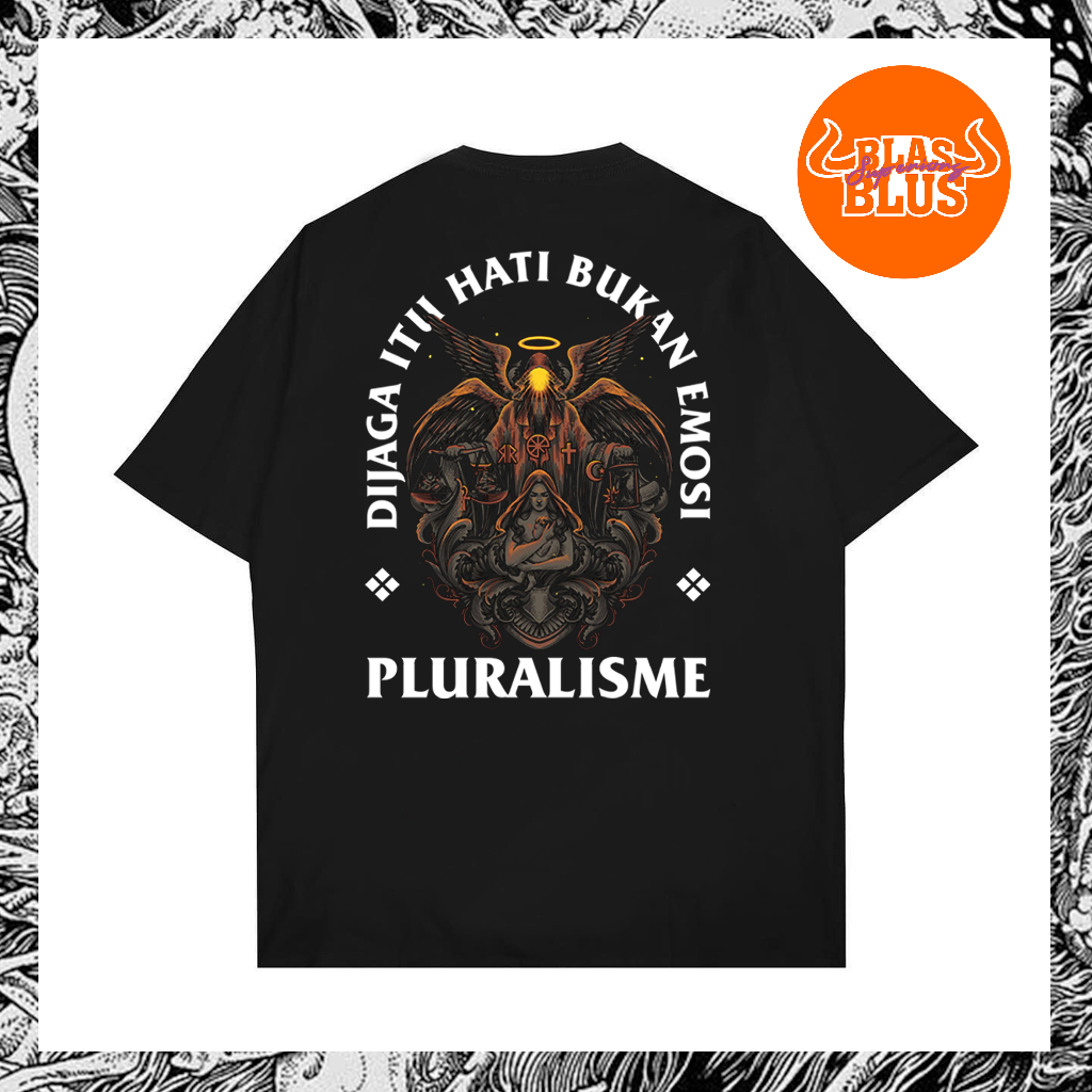 Kaos Pluralisme Satanic Baju Distro Pria Baju Pluralisme Unisex