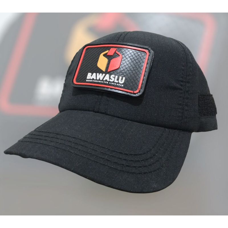 Topi tactical coak logo bawaslu velcro