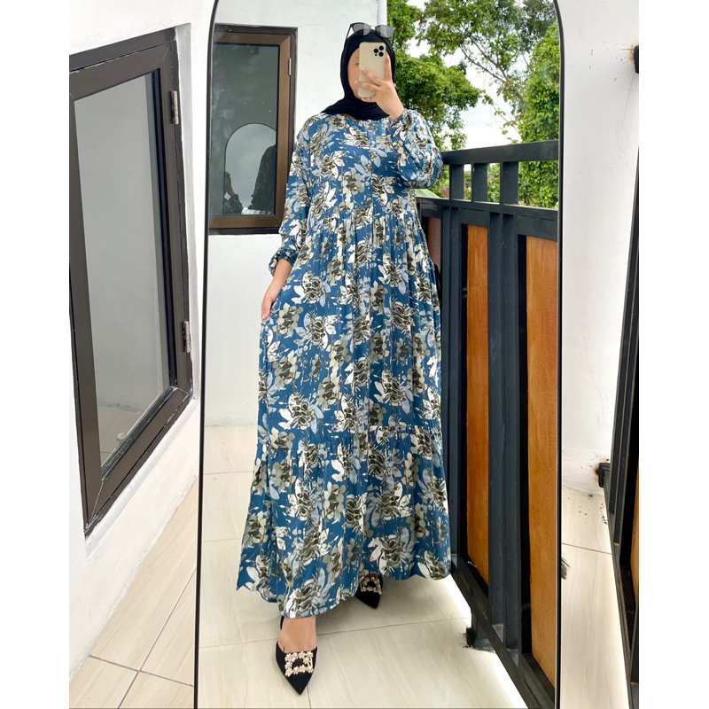 GAMIS MOTIF RAYON PREMIUM BANYAK MOTIF