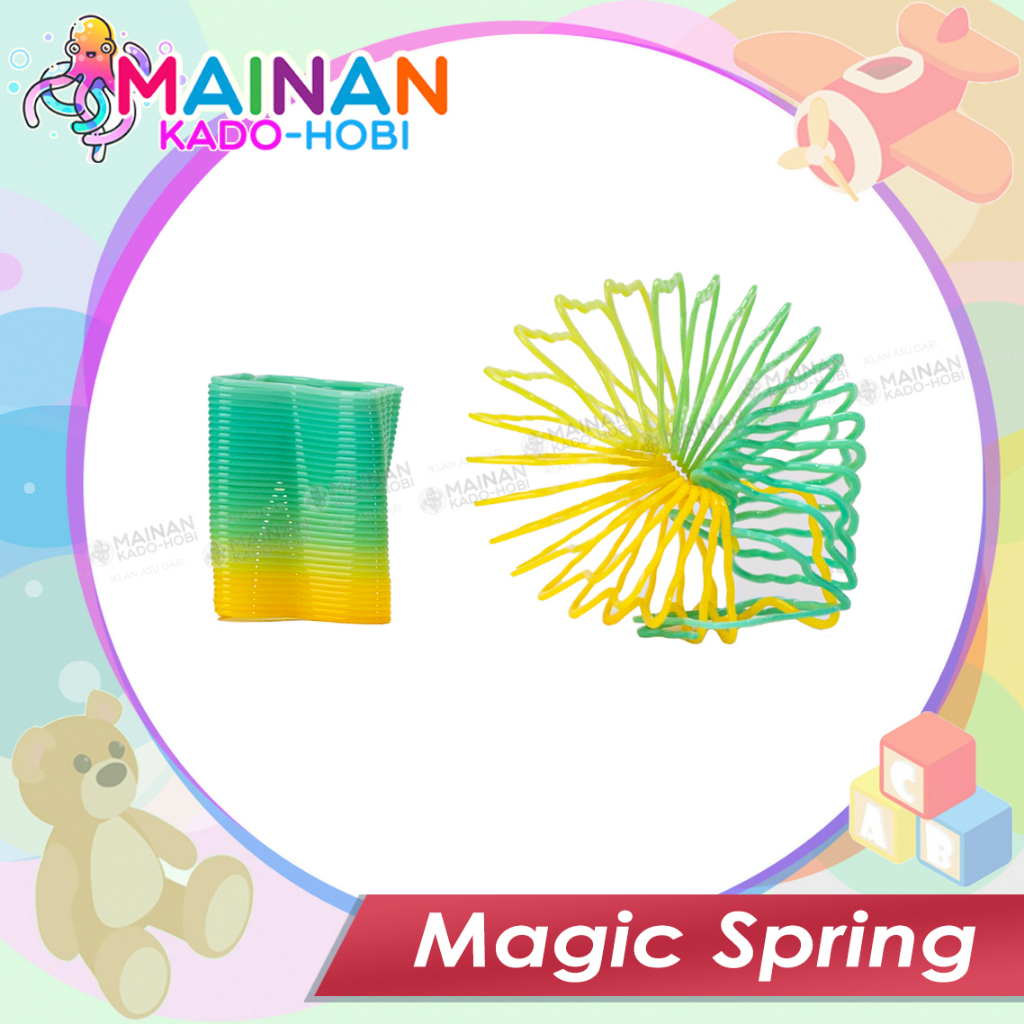 MAINAN MOTORIK SENSORIK ANAK MAGIC SPRING SLINKY KARAKTER