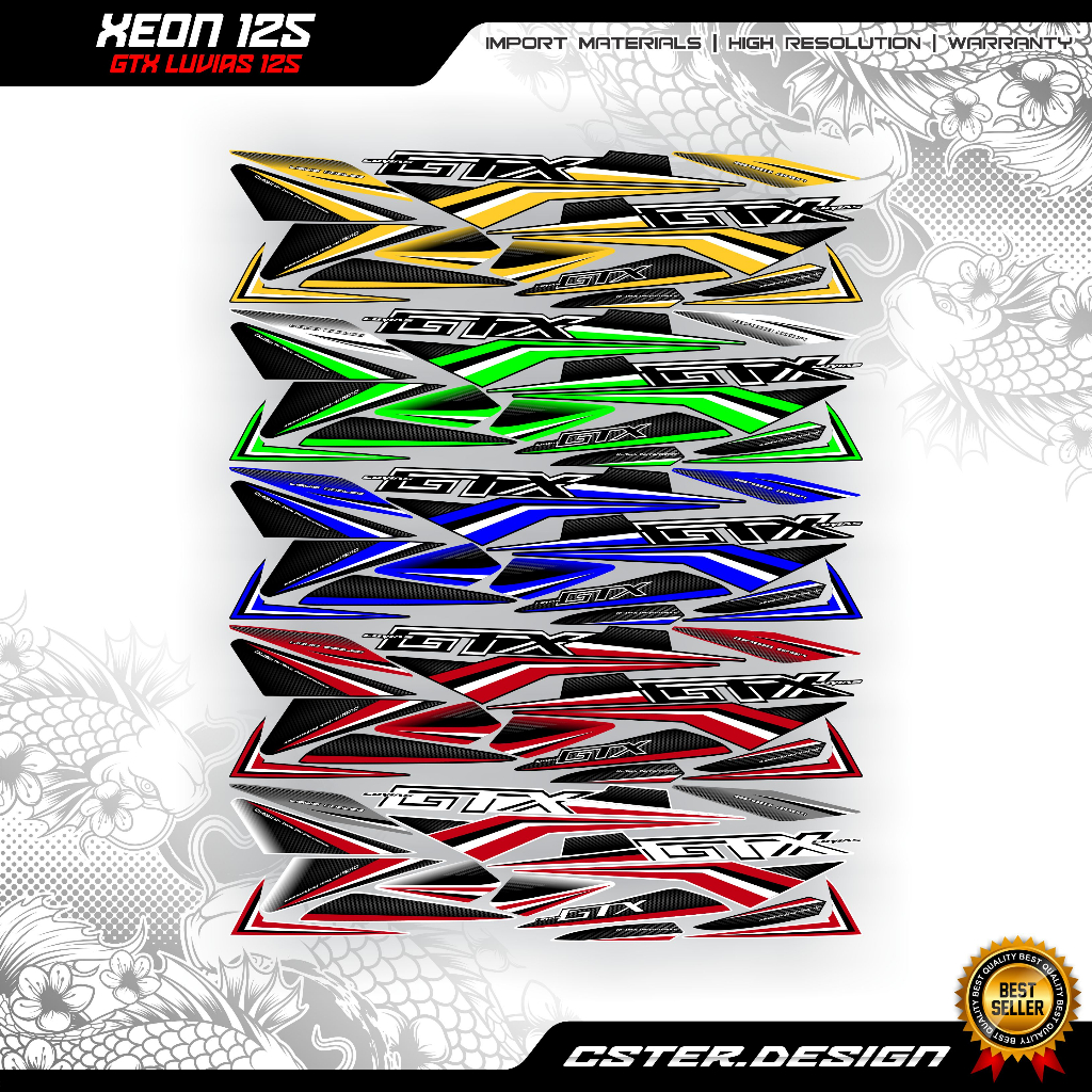 STRIPING YAMAHA XEON gtx luvias mio 125i rr mx mxi