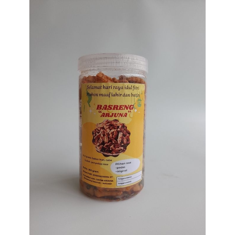 

BASRENG PEDAS DAUN JERUK. 350gram.kemasanJAR1000ml