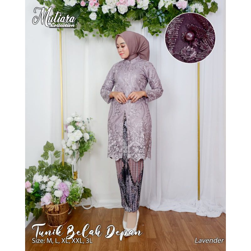 KEBAYA ORIGINAL//TUNIK BELAH DEPAN//SERAGAMAN KELUARGA//BAJU PESTA LAMARAN//KEBAYA WISUDA//BAJU LEBARAN//BAJU KONDANGAN//KEBAYA MODERN//BY MUTIARA COLLECTION