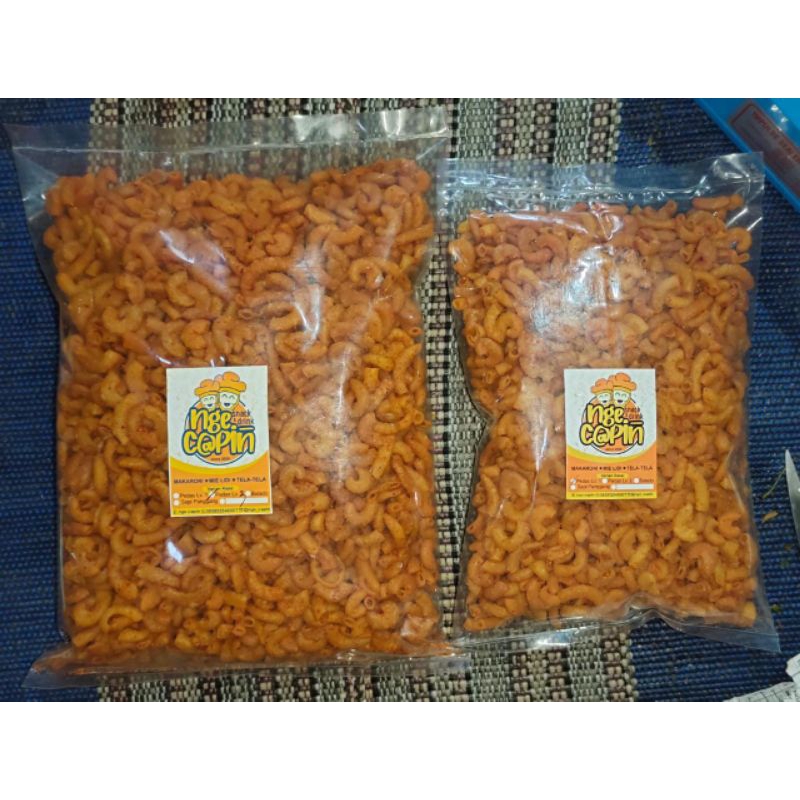 

BASRENG , MIE LIDI , MAKARONI PIPA , MAKARONI SPIRAL , KRUPUK SEBLAK ½KG