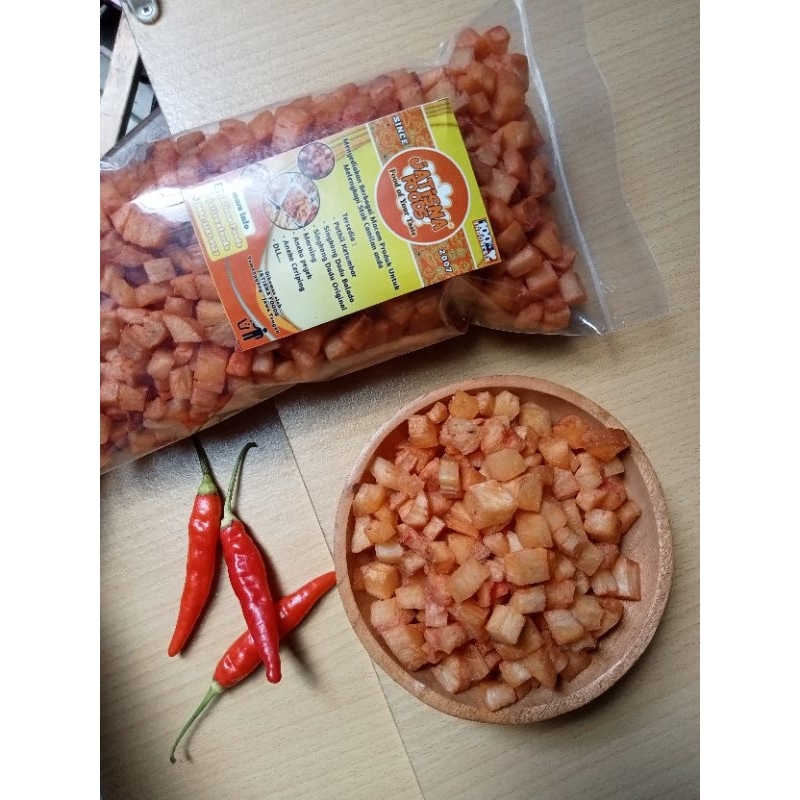 

Singkong dadu balado/snack balok premium ( kemasan 500 gram )