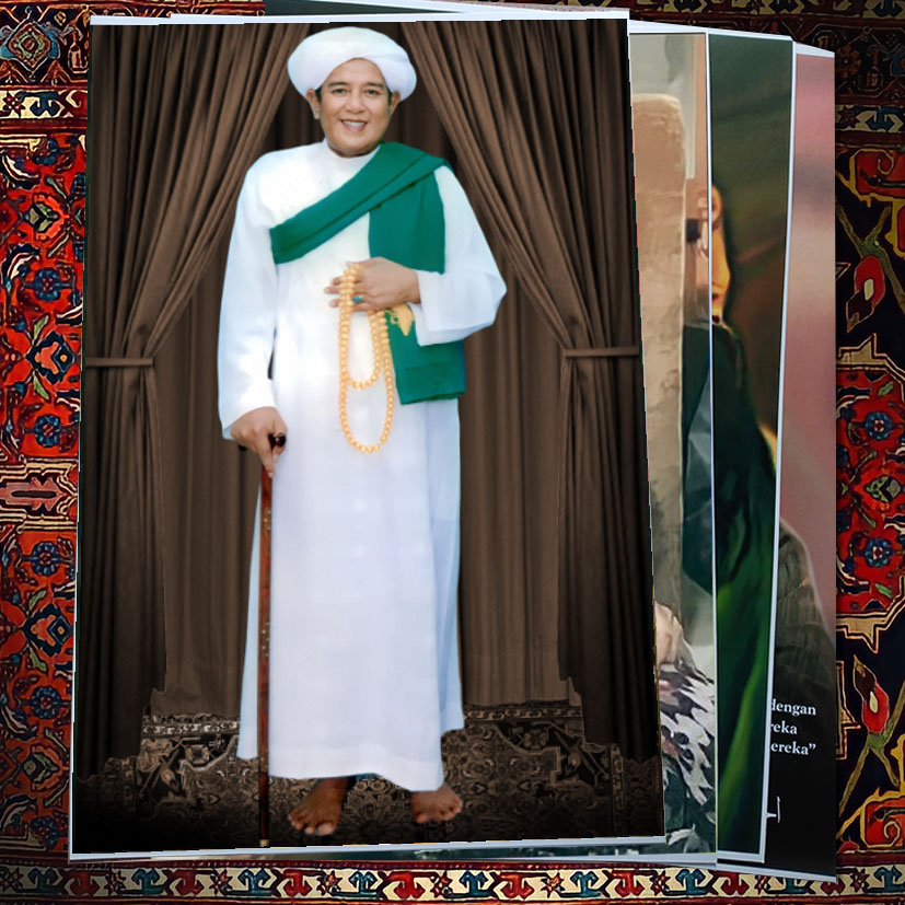 POSTER ABAH GURU SEKUMPUL GURU IJAI KH MUHAMMAD ZAINI BIN ABDUL GHANI BAHAN BAGUS LUSTER CETAK UV GA