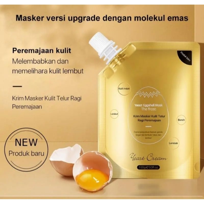 MASKER RAGI CANGKANG TELUR EGG SHELL MASK CREAM