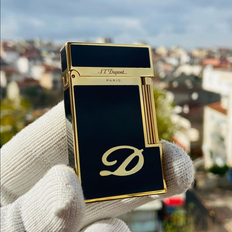 FREE BOXKorek Api S.t Dupont Gold Line D Lighter Premium Quality