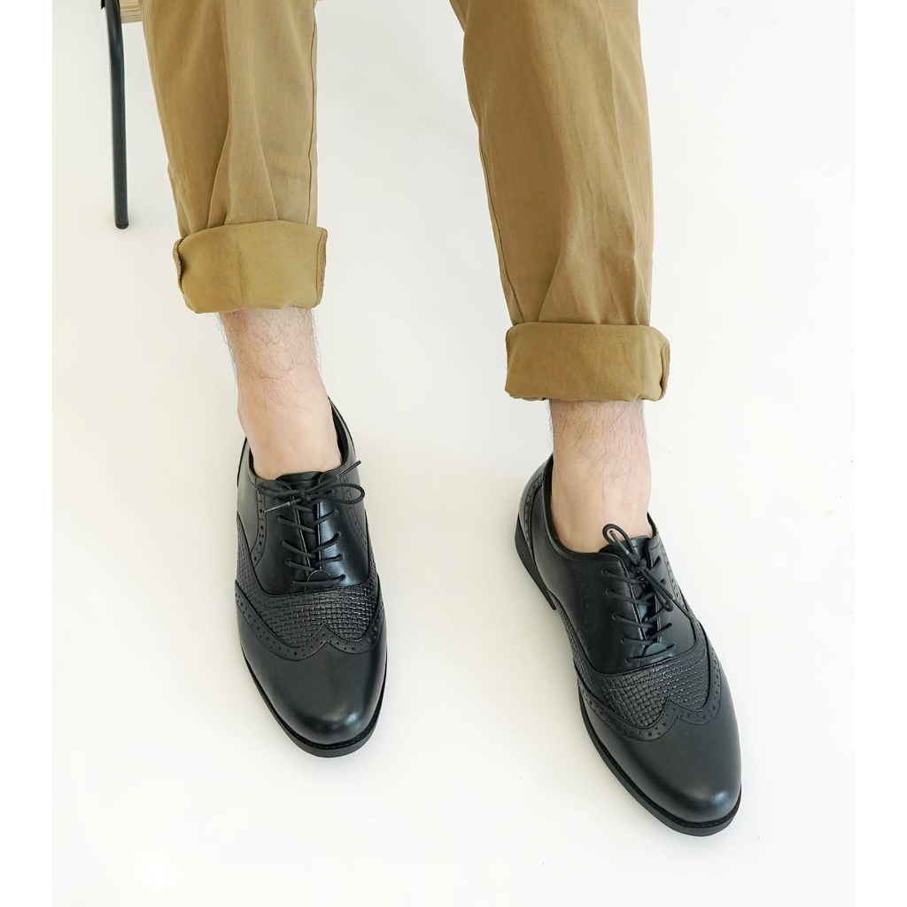 sepatu wingtip pria sepatu pantofel pria sepatu kulit asli sepatu kulit ori sepatu formal pria sepatu kondangan pria sepatu pesta pria sepatu oxford pria flavio boston