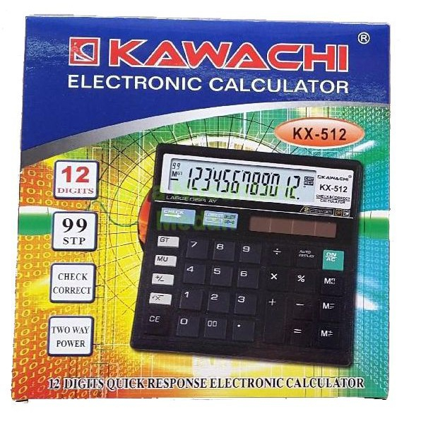 

Kalkulator Elektronik KX-512 BLACK KAWACHI
